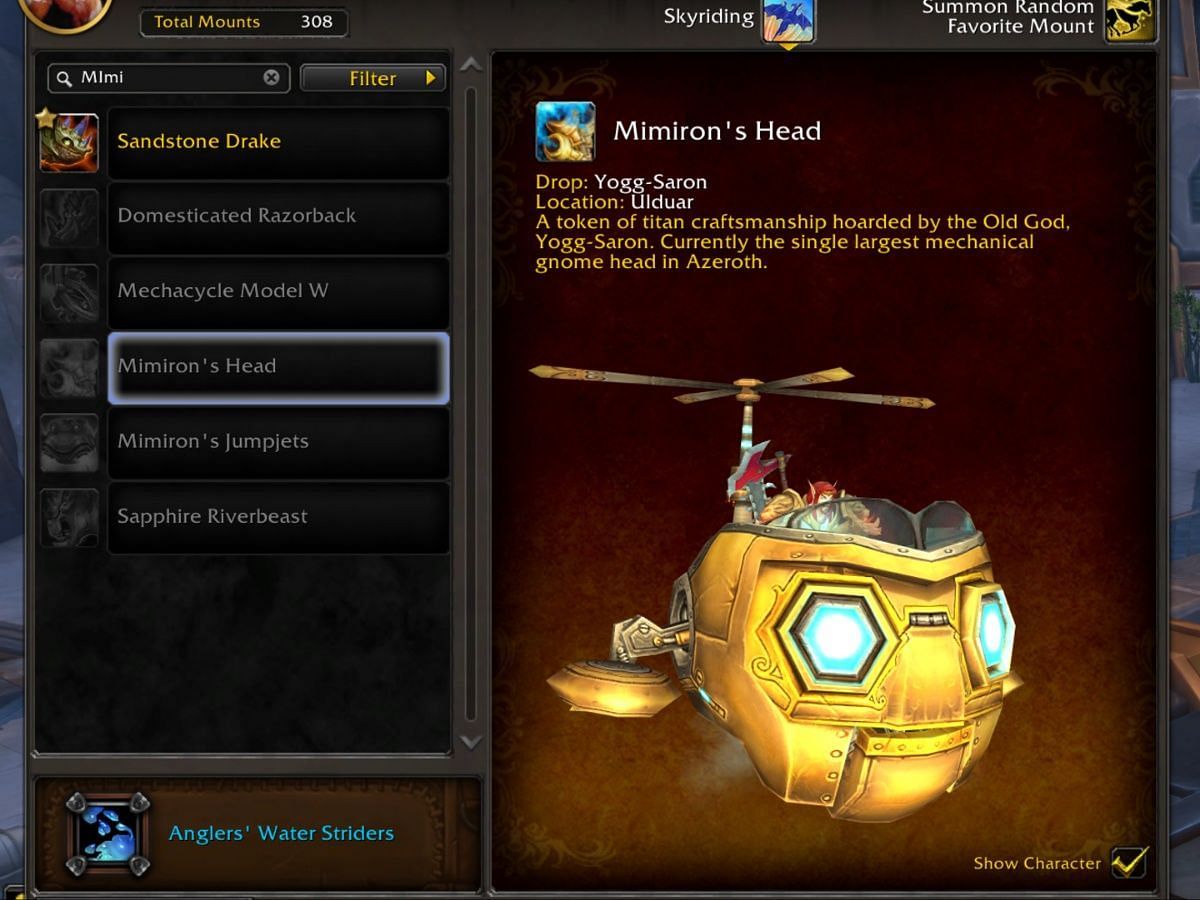This mount just reminds me of Bowser's Clown Car in Super Mario World (Image via Blizzard Entertainment)